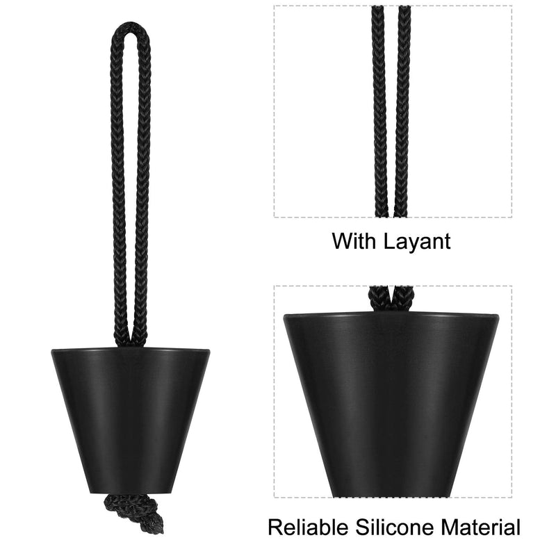 [Australia - AusPower] - 8 Pieces Kayak Scupper Plug Kit Silicone Scupper Plugs Drain Holes Stopper Bung with Lanyard 