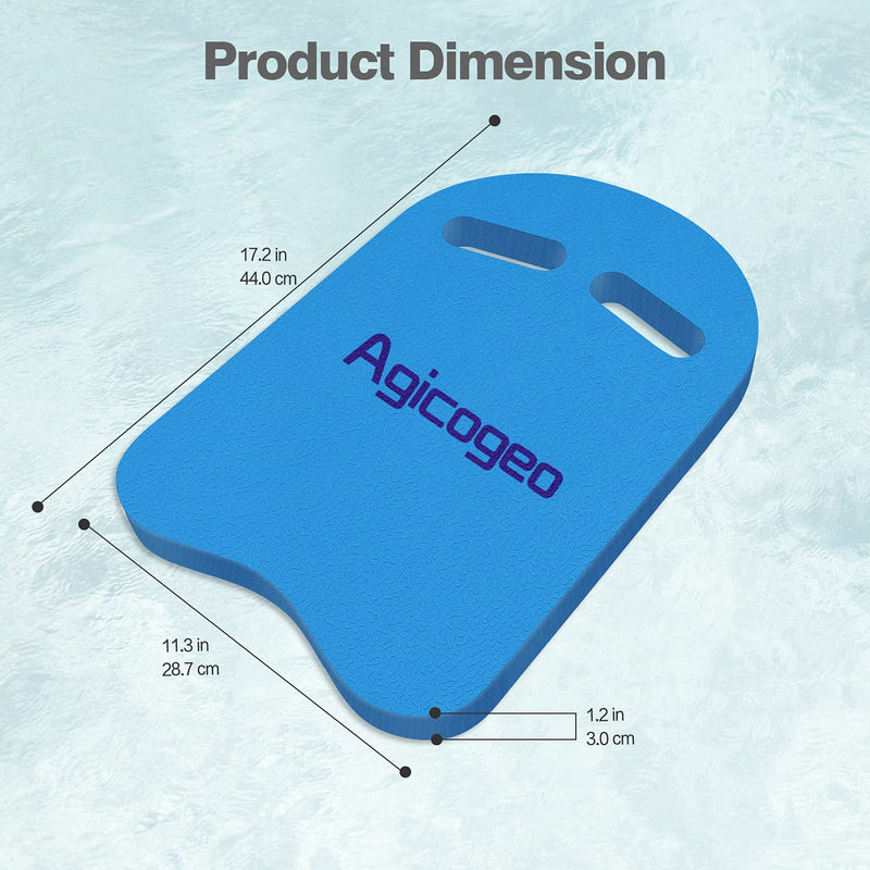 [Australia - AusPower] - Agicogeo Swimming Kickboards, Swimming Training Equipment for Adults, Swim Aid Float Kickboard for Kids and Beginner - EVA Foam Blue 