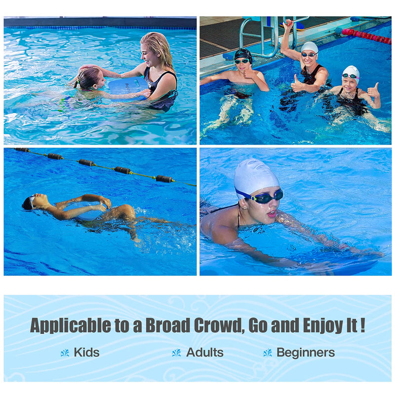 [Australia - AusPower] - Agicogeo Swimming Kickboards, Swimming Training Equipment for Adults, Swim Aid Float Kickboard for Kids and Beginner - EVA Foam Blue 