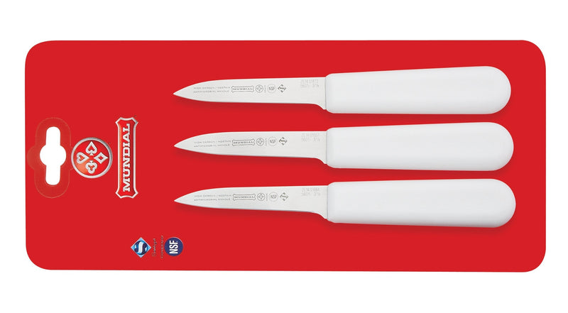[Australia - AusPower] - Mundial SCW5601-3 1/4 3-1/4-Inch Paring Knife Collection, Set of 3, White 