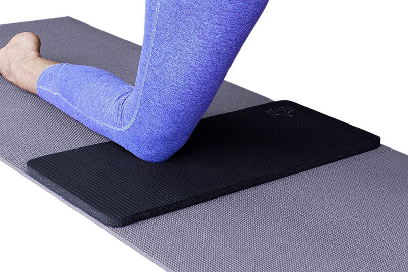 [Australia - AusPower] - SukhaMat Yoga Knee Pad Cushion – America's Best Exercise Knee Pad - Eliminate Pain During Yoga or Exercise - Extra Padding & Support for Knees, Wrists, Elbows - Complements Your Yoga Mat Black 