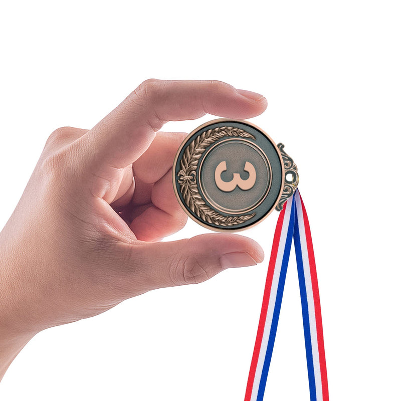 [Australia - AusPower] - IHPUKIDI 12 Pieces Gold Silver Bronze Award Medals, Olympic Style Winner Medals Gold Silver Bronze Prizes for Sports, Competitions, Party Favors, 2 Inches 