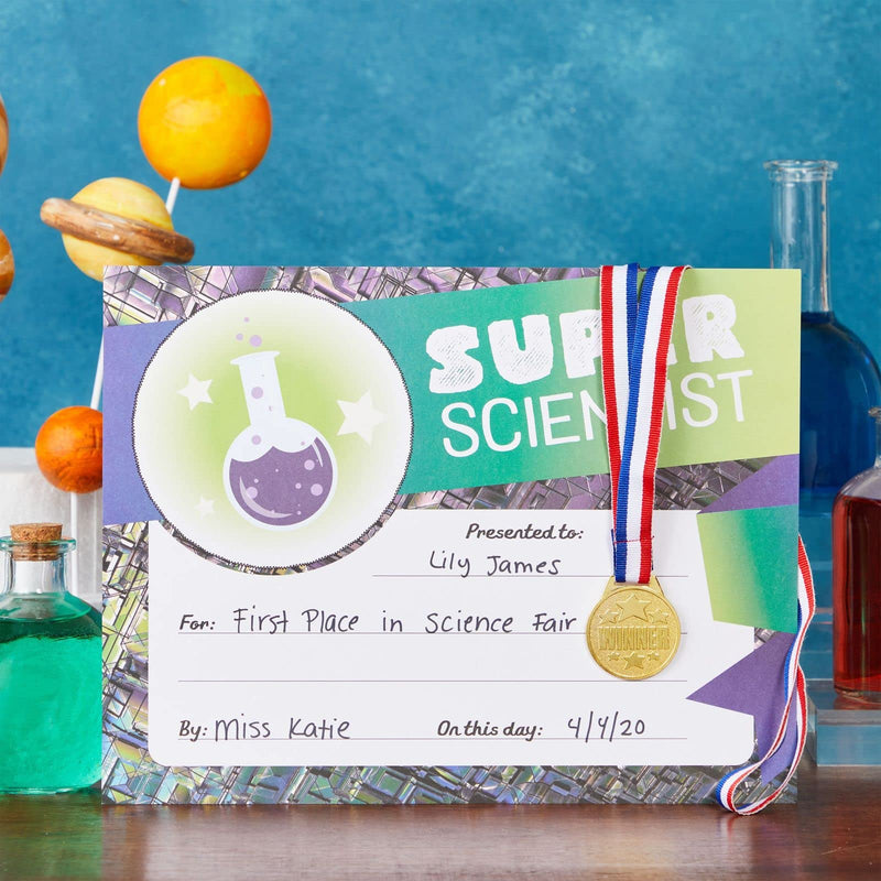 [Australia - AusPower] - Juvale 12 Pack Winner Gold Medals for Kids, Award Ribbons, Participation Trophies (1.5 in Diameter) 