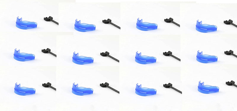 [Australia - AusPower] - Adult 12 Pack Mouth Guard Sports Clench for Football, Hockey, Boxing 