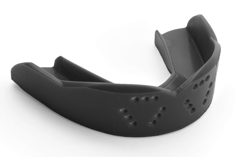 [Australia - AusPower] - Sports Mouth Guard by SISU 3D 2.0mm Easy-to-Fit, Custom Fit Mouth Guard for Football, Hockey, Lacrosse, Basketball for Youth/Adults Charcoal Black 