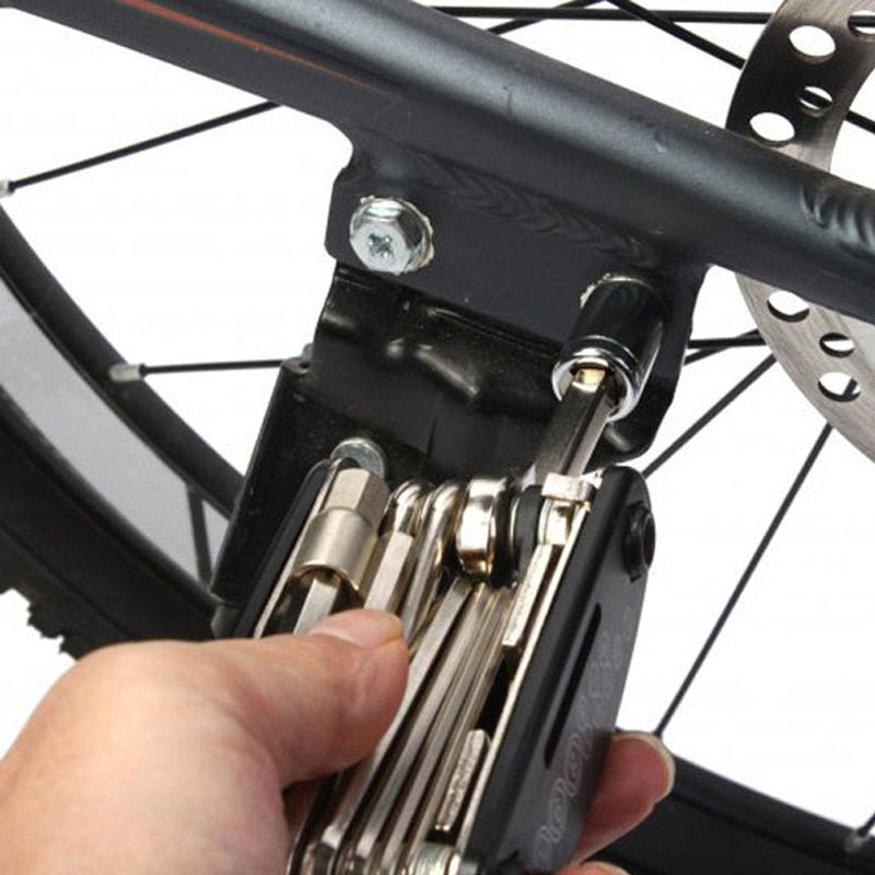 [Australia - AusPower] - DAWAY Bike Repair Tool Kits - 16 in 1 Multifunction Bicycle Mechanic Fix Tools Set Bag with Tire Patch Levers, Practical Gift 