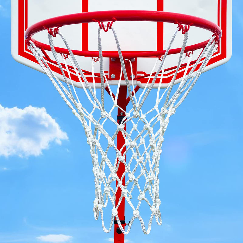 [Australia - AusPower] - LAO XUE Basketball Net Outdoor,(7.16 oz) Professional Heavy Duty Basketball Net Replacement,All Weather Anti Whip, Suitable for Outdoor Standard 12 Loops Basketball Hoop 