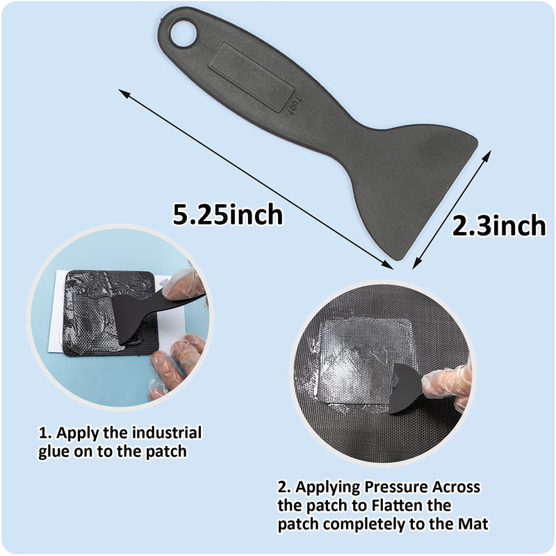 [Australia - AusPower] - ifeolo Trampoline Patch Repair Kit 4"X 4" Square On Patches | Repair Trampoline Mat Tear or Hole in a Trampoline Mat 2 Piece 