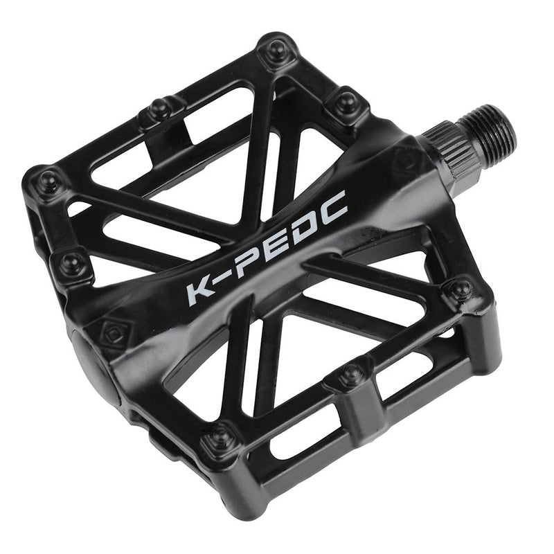 [Australia - AusPower] - boruizhen Aluminium CNC Bike Platform Pedals Lightweight Road Cycling Bicycle Pedals for MTB BMX Black 