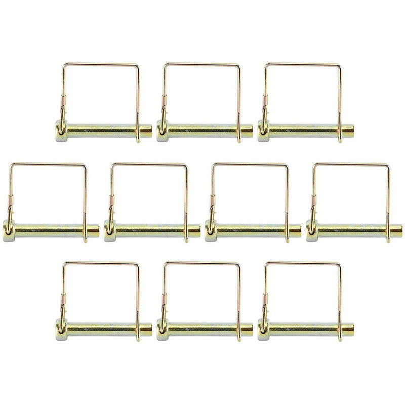 [Australia - AusPower] - YaeGarden 20-Pack Square Shaft Locking Pin Wire Lock Pin Safety Coupler Pin, 3 Sizes Available: 3/8" x 2-1/4", 1/4" x 2-1/4", 5/16" x 2-1/4" (20Pcs: 1/4" x 2-1/4") 20Pcs: 1/4" x 2-1/4" 