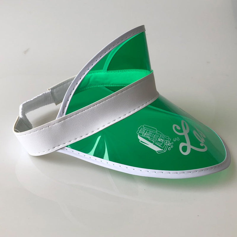 [Australia - AusPower] - Yuanhe 5PCS Las Vegas Green Dealer Visors,Costume Hat, One Size Fits Most,Expandable Headband 