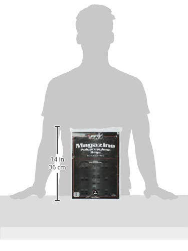 [Australia - AusPower] - BCW Crystal Clear 2-mil Polypropylene Magazine Bags 8-3/4" X 11-1/8" with 1-1/2" Flap. (100-Count) 