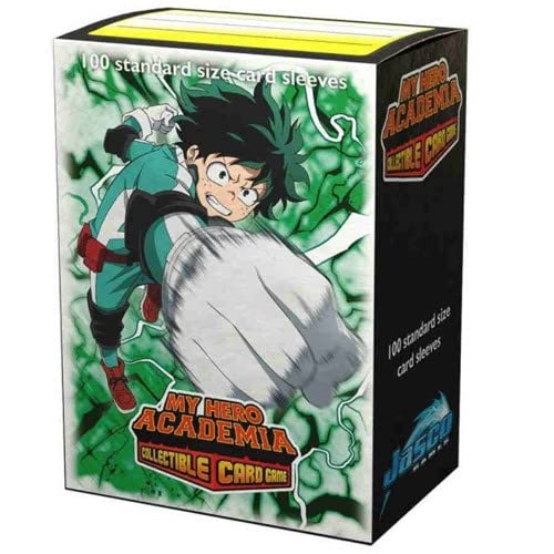 [Australia - AusPower] - Jasco My Hero Academia Collectible Card Game Card Sleeves | 100 Dragon Shield Art Sleeves | Card Game Holder | PVC and Acid-Free | Designed for Use with TCG and LCG Games | Made 