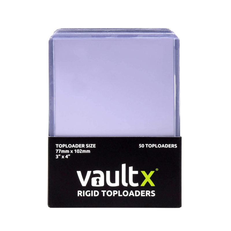 [Australia - AusPower] - Vault X Toploaders - 3" x 4" 35pt Rigid Card Holders for Trading Cards & Sports Cards (50 Pack) 