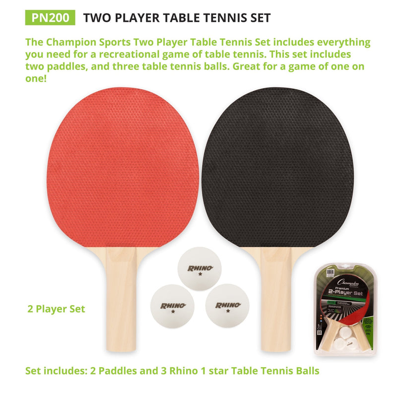 [Australia - AusPower] - Champion Sports Table Tennis Set 2 Player Set 
