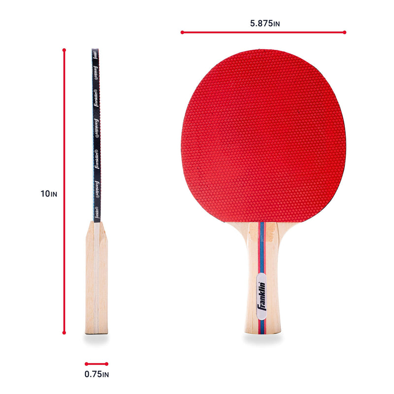[Australia - AusPower] - Franklin Sports Ping Pong Paddle Set with Balls - 2 Player Table Tennis Paddle Kit with (2) Paddles + (3) Balls Included - Red + Blue 