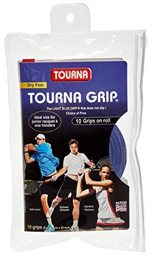 [Australia - AusPower] - Tourna Grip Original Dry Feel Tennis Grip (10/Roll Pack) Blue 