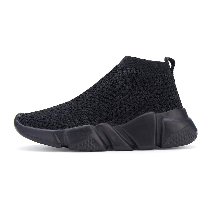 [Australia - AusPower] - Hetios Girls Sneakers Running Shoes High-Heeled Socks Shoes Boys Athletic Sneakers Kids Sock Shoes (Toddler/Little Kid/Big Kid) 6 Toddler 044-full Black 