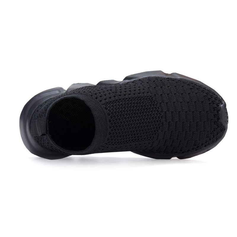 [Australia - AusPower] - Hetios Girls Sneakers Running Shoes High-Heeled Socks Shoes Boys Athletic Sneakers Kids Sock Shoes (Toddler/Little Kid/Big Kid) 6 Toddler 044-full Black 