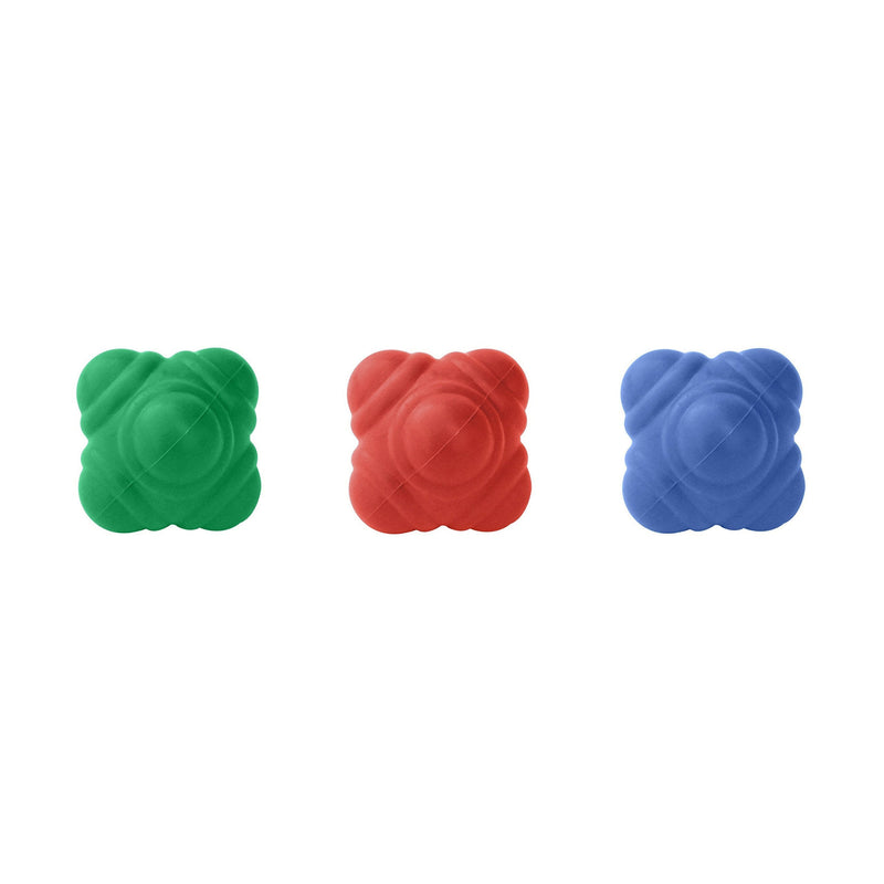 [Australia - AusPower] - GSI Bounce Reaction Balls for Agility Reflex and Coordination Training (72 mm) 3 Pack 