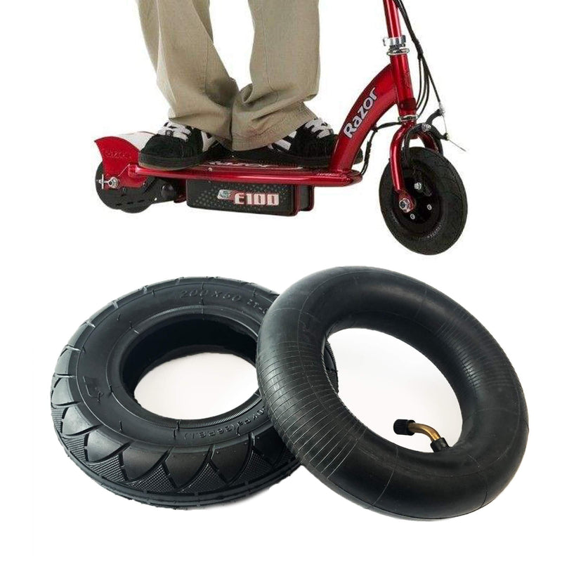 [Australia - AusPower] - AR-PRO 200X50 Tire & Inner Tube Set - Electric Scooter Tire Tube Compatible with Razor E100, E150, E200, Power Core E100, Dune Buggy, ePunk, Crazy Cart, PowerRider 360, eSpark 