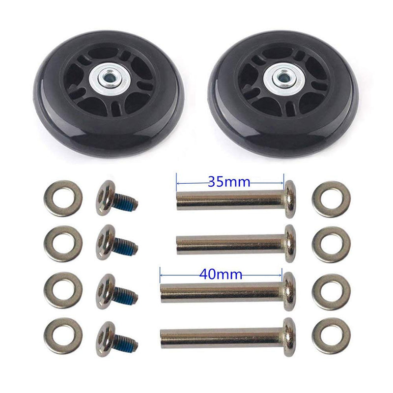 [Australia - AusPower] - F-ber Luggage Suitcase Wheels Replacement Kit OD 64/68/70/75/78/84/90mm w/ABEC 608zz Skate Inline Outdoor Skate Replacement Wheels Multiple Sizes, Set of (2) Wheels 