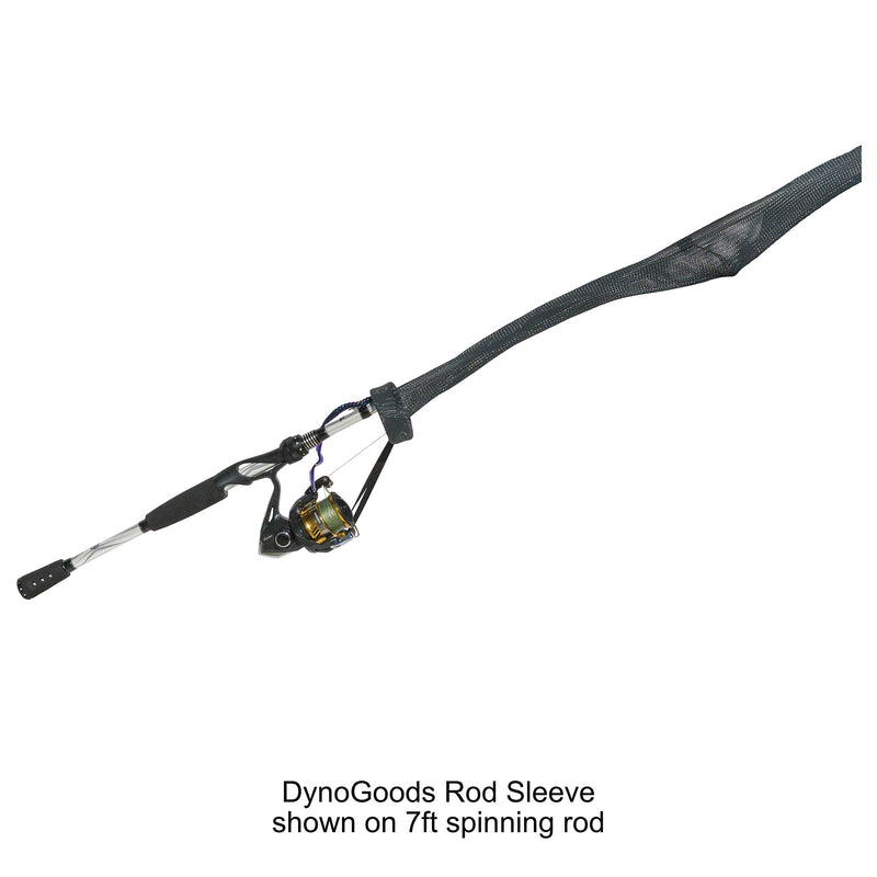 [Australia - AusPower] - DynoGoods Fishing Rod Sleeve, 3 Pack, 7ft Spinning Rod Protector/Rod Sock/Rod Cover Black 
