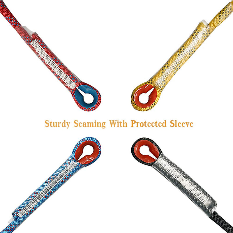 [Australia - AusPower] - Aoneky 10 mm Static Outdoor Rock Climbing Rope, Fire Escape Safety Rappelling Rope Black 1 32.0 Feet 