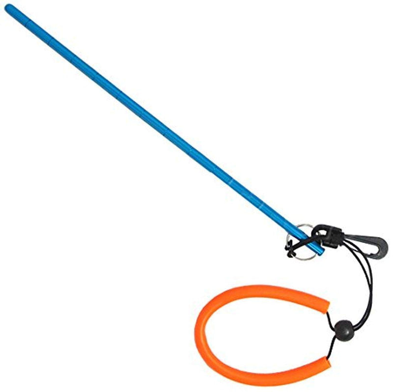 [Australia - AusPower] - Scuba Diving 13" Aluminum Lobster Tickle Pointer Stick w/Measurement & Lanyard Blue 