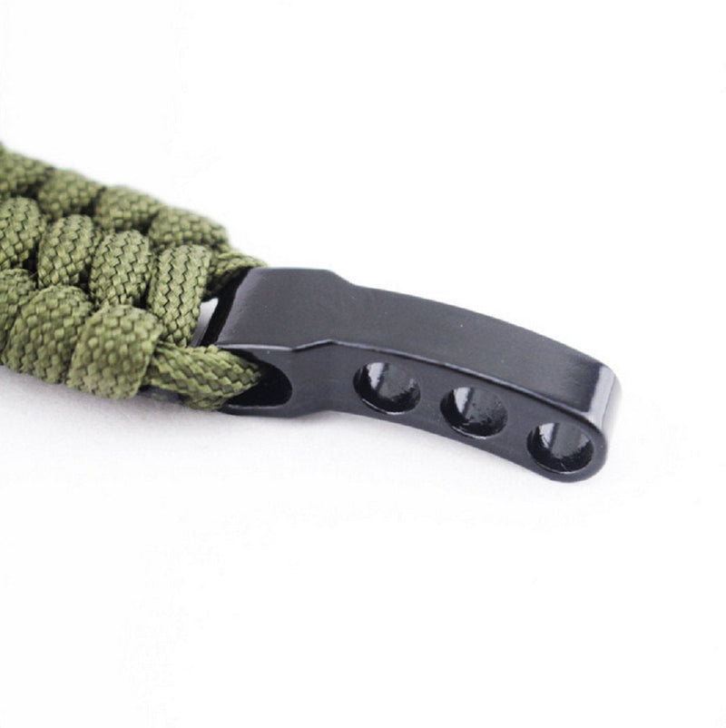 [Australia - AusPower] - Hewnda 10 Sets Stainless Steel Bow Shackle - of Alloy Umbrella Rope Buckle, Adjustable D Buckle Umbrella Rope Bracelet Buckle Survival U Shape （Black） 