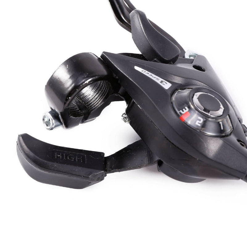 [Australia - AusPower] - Fairedear Bicycle Brake Left 3 Speed Levers Shifter with EF-51 Gear Indicator and V Brake Cable for Moutain Bike, Road Bike, MTB, BMX, Fixie Gear, Cycling 
