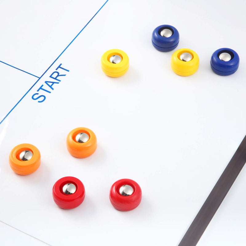 [Australia - AusPower] - Gejoy 16 Pieces Mini Shuffleboard Replacement Pucks Tabletop Equipment Rollers Set Shuffleboard Curling Accessories 