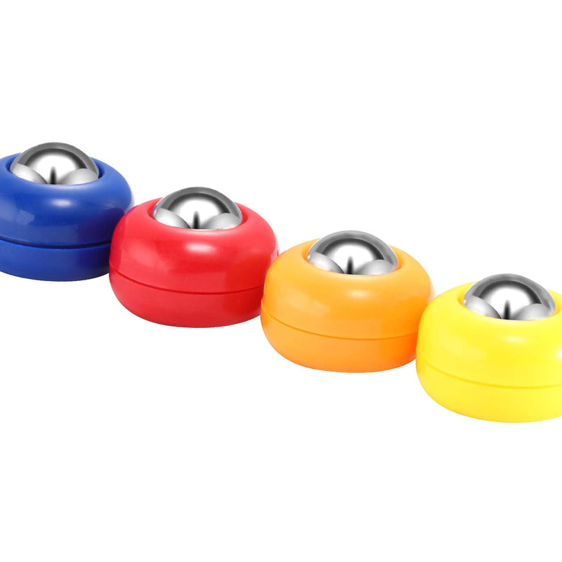 [Australia - AusPower] - Gejoy 16 Pieces Mini Shuffleboard Replacement Pucks Tabletop Equipment Rollers Set Shuffleboard Curling Accessories 