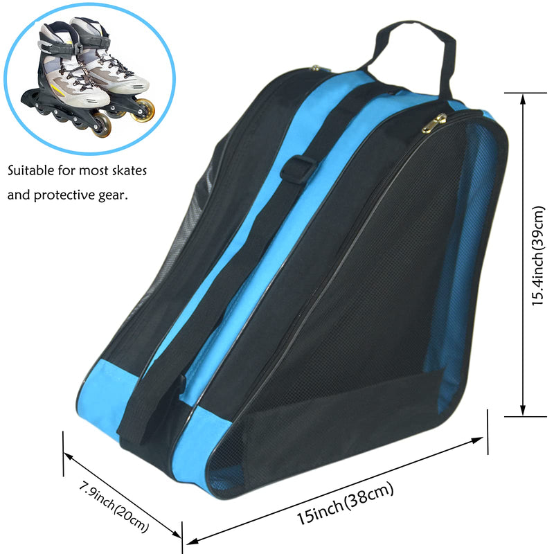 [Australia - AusPower] - Ice Skate Bag,Roller Skate Bags Skating Bag for Girls Boys and Most Adults, Large Capacity Skate Bag Fits Quad Skates, Inline Skate and Most Roller Skate Accessories 