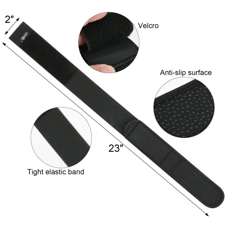 [Australia - AusPower] - Cosmos 2Pcs Ski Fasteners Tape Skis and Pole Carrier Strap Adjustable Ski Wraps Ties for Carrying Ski Gear Winter Avoid The Struggle and Effortlessly 