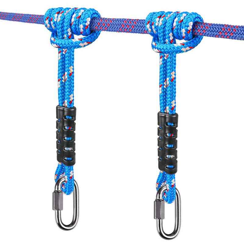[Australia - AusPower] - BeneLabel Poseidon Series Sewn Prusik Loops Ropes, Safety, 19.6", Diameter 0.39", 2 Pack, Blue 