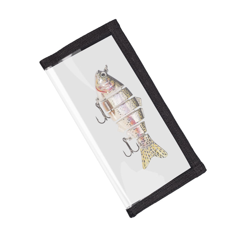 [Australia - AusPower] - Bombrooster Fishing Lure Covers Wraps, 5 Pack Transparent PVC Fishing Hook Protector Velcro, Plastic Soft Baits Covers for Rod 