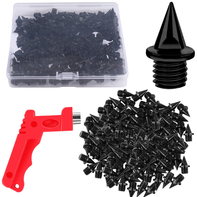 [Australia - AusPower] - JULMELON 120 PCS 1/4inch Stainless Steel Track and Cross Country Spikes Golf Shoe Spikes with Spike Wrench, Replacement Spikes for Sprint Sports Short Running Track Shoes 