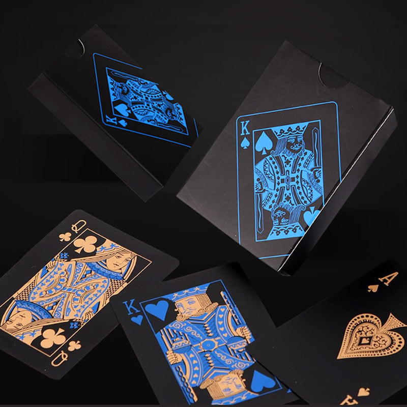 [Australia - AusPower] - Merytes 2 Deck of Waterproof Poker Cards and Playing Cards with Flexible Plastic PVC Classic Trick Cards Golden 