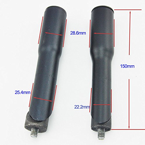 [Australia - AusPower] - UPANBIKE Road Mountain Bike Bicycle Stem Riser Adapter 1 1/8" φ22.2mm 25.4mm*150mm Black 22.2mm 