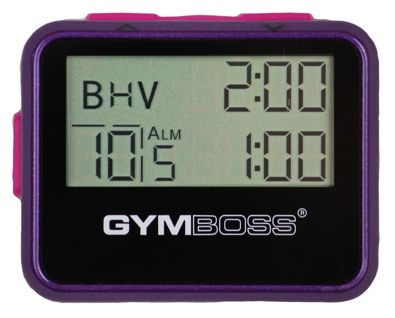 [Australia - AusPower] - Gymboss Interval Timer and Stopwatch - Violet / Pink Metallic Gloss 