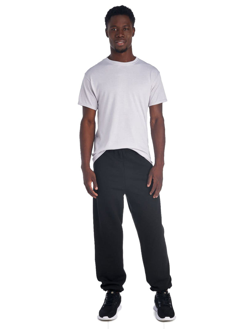 [Australia - AusPower] - Jerzees Men's NuBlend Fleece Joggers & Sweatpants Elastic Bottom Elastic Bottom - Black Large 