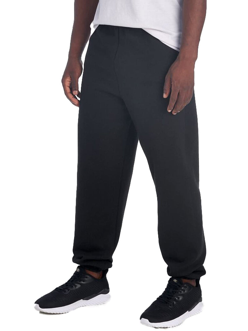 [Australia - AusPower] - Jerzees Men's NuBlend Fleece Joggers & Sweatpants Elastic Bottom Elastic Bottom - Black Large 