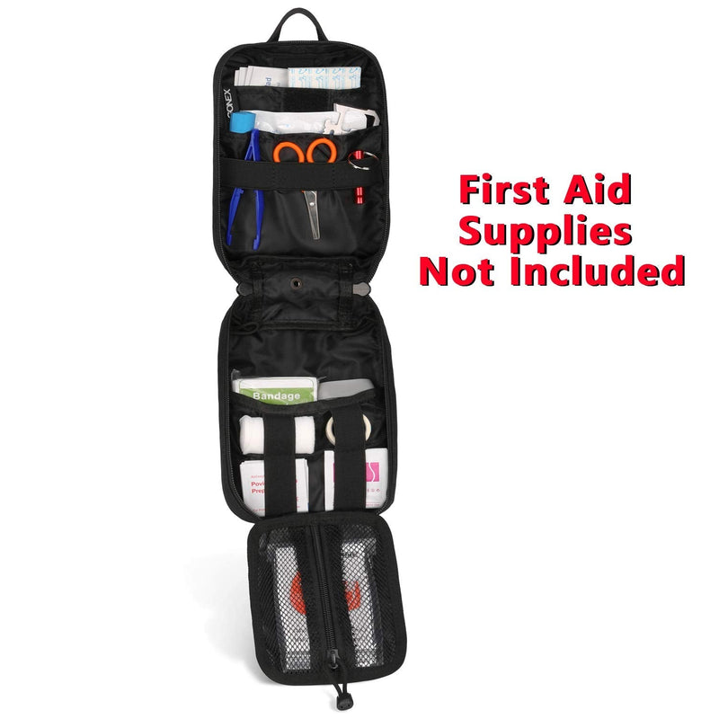 [Australia - AusPower] - Gonex MOLLE Medical Pouch EMT First Aid Pouch Rip-Away IFAK Tactical Utility Pouch for Outdoor Activities Medical Supplies (Bag Only) Black 
