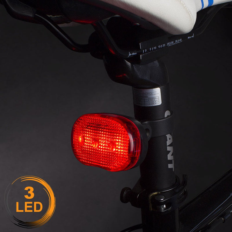 [Australia - AusPower] - BV Rear Bike Tail Light 2 Pack, Bicycle LED Rear Lights, Easy to Install for Cycling Safety Flashlight 