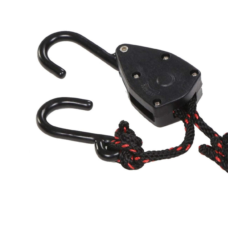[Australia - AusPower] - Acronde 4PCS 1/8" Adjustable Heavy Duty Rope Hanger Ratchet Kayak and Canoe Bow and Stern Tie Downs Straps 