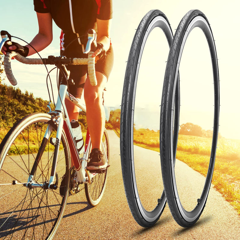 [Australia - AusPower] - 700x23C/700x25C Bike Tire Foldable Repalcement Tires for Road Bicycle 700 X 23C 