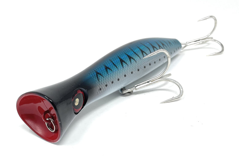 [Australia - AusPower] - Capt Jay Fishing Saltwater Popper Lures topwater Floating Fishing Lures Surf Fishing Floating Lure, Poppers, Fishing Lures, Surf Fishing Lures Blue mackerel 200.0 Millimeters 