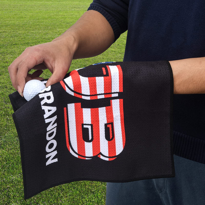 [Australia - AusPower] - Golf Towel | Super Absorbent Microfiber Towels | Lightweight, Scratch-Resistant, and lint-Free | Aluminum Alloy Hook | 16x12 Inches for Father's Day (Golf Towel-WG) 