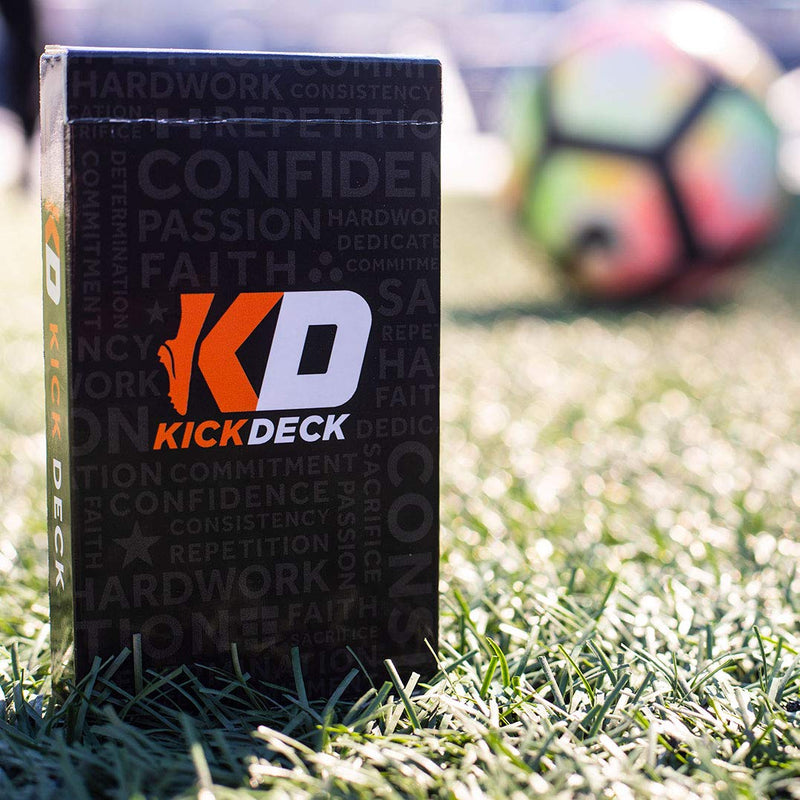 [Australia - AusPower] - Kick Deck Soccer Training Program | 52 Card Training Deck to Improve Technique, Juggling, Strength and Core 